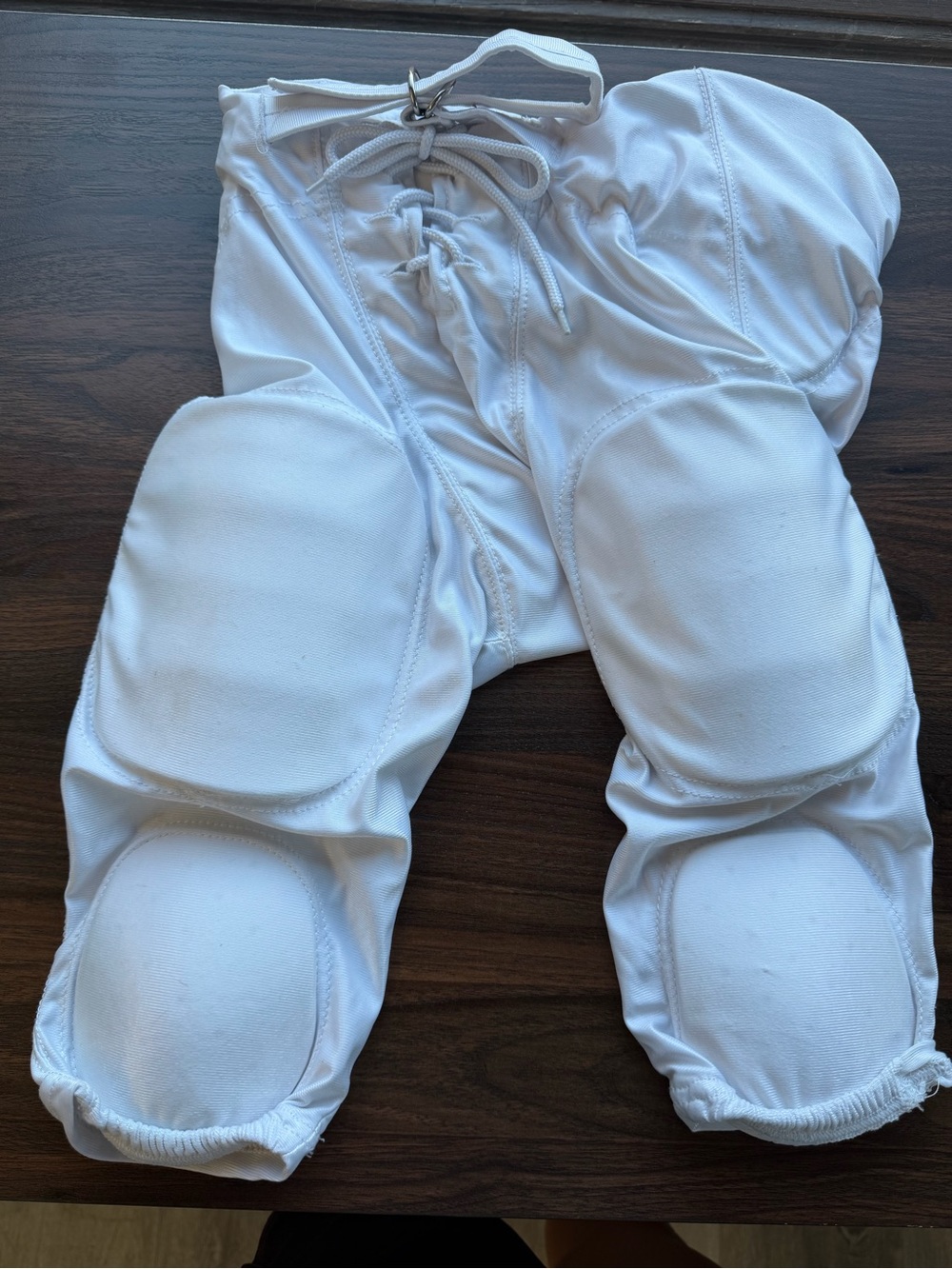 Kids White Padded Football Practice Pants - Youth Sweatpants & Joggers